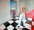 Del hombre misterioso que supo caber dentro de un rubí. | Pintura de Juan Mateo Cabrera | Compra arte en Flecha.es