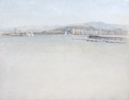 Puerto de Málaga | Pintura de José Luis Romero | Compra arte en Flecha.es