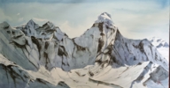 Lhotse | Dibujo de Jacques Villares | Compra arte en Flecha.es