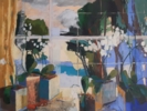 Ventanal con orquídeas | Pintura de Carolina Veramendi B | Compra arte en Flecha.es