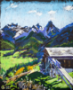 OLD MILL IN ALPES. SCUOL, SWITZERLAND. IMPRESSIONISTIC ETUDE ORIGINAL OIL PASTEL PAINTING. SMALL MOUNTAINS NATURE IMPRESSIONISM IMPRESSION DECOR TRAVEL BRIGHT | Pintura de Sasha Romm Art | Compra arte en Flecha.es