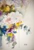 WHITE HYDRAGENIAS. ABSTRACT WATERCOLOR. SMALL ORIGINAL FLOWERS BOTANICAL IMPRESSIONISTIC DECOR DETAIL SPRING SUMMER INSPIRATION | Pintura de Sasha Romm Art | Compra arte en Flecha.es