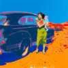 Composición 593 – "Madre e Hijo" | Digital de Christopher Cristóbal Newberry | Compra arte en Flecha.es
