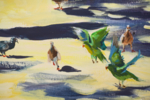 RUN LIKE NOBODIE IS WATCHING. L'ART DE VIVRE SERIES. | Pintura de Sasha Romm Art | Compra arte en Flecha.es