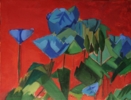 De azul, verde y rojo | Pintura de Chus de Coca | Compra arte en Flecha.es