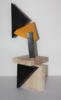EQUILIBRIO EN NEGRO Y AMARILLO | Escultura de Federico Echevarria Sainz | Compra arte en Flecha.es