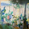 Orquídeas con árboles | Pintura de Carolina Veramendi B | Compra arte en Flecha.es