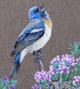 El Pajaro Azul Cantando. | Pintura de Anastasia Woron | Compra arte en Flecha.es