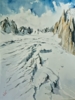 VALLE BLANCO, CHAMONIX | Pintura de Jacques Villares | Compra arte en Flecha.es
