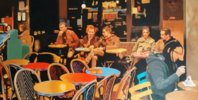 Terraza nocturno París 1 | Pintura de Jose Belloso | Compra arte en Flecha.es