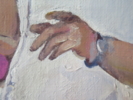 En la cola del autobús | Pintura de JESÚS MANUEL MORENO | Compra arte en Flecha.es