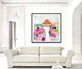 Shangri-La (43x43cm) | Dibujo de ALEJOS | Compra arte en Flecha.es