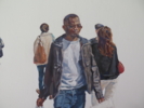 En una acera de Londres | Pintura de JESÚS MANUEL MORENO | Compra arte en Flecha.es