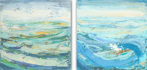 Díptico 19 (emotional seascape) | Pintura de Susana Sancho | Compra arte en Flecha.es