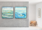 Díptico 19 (emotional seascape) | Pintura de Susana Sancho | Compra arte en Flecha.es