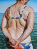 Mujer en la playa | Pintura de Daniel García | Compra arte en Flecha.es