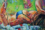 Al sol sobre la hierba | Pintura de Amaya Fernández Fariza | Compra arte en Flecha.es