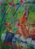 Al sol sobre la hierba | Pintura de Amaya Fernández Fariza | Compra arte en Flecha.es