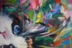Entre flores | Pintura de Amaya Fernández Fariza | Compra arte en Flecha.es