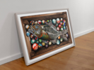 CAJA DE PECES Y PELOTAS | Collage de Ignacio Junquera | Compra arte en Flecha.es