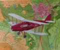 El avión del Abuelo sobre TORRELAGUNA: LA MIRADA DEL CIELO | Pintura de Juan Urrutia de Hoyos | Compra arte en Flecha.es