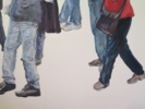 Turistas en Trafalgar Square | Pintura de JESÚS MANUEL MORENO | Compra arte en Flecha.es