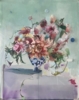 Flores con Dalias | Pintura de Ana Alcaraz | Compra arte en Flecha.es