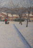 Nevada en el parque. | Pintura de Álvarez Cebrián | Compra arte en Flecha.es