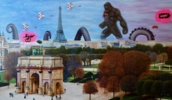 "Bleu, blanc, rouge" & " War is coming" | Collage de Ezequiel Martinez Llaser | Compra arte en Flecha.es