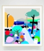 Parque del mar (81x81cm) | Dibujo de ALEJOS | Compra arte en Flecha.es