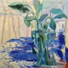 Hojas en un jarrón | Pintura de Carolina Veramendi B | Compra arte en Flecha.es