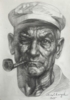 Algo sobre abuelo | Dibujo de Yuriy Ivashkevych | Compra arte en Flecha.es