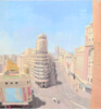 Gran Vía 1 de Agosto, 16:00 horas. | Obra gráfica de Antonio López | Compra arte en Flecha.es