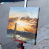 FARO A CONTRALUZ | Pintura de MAYLU GARCIA | Compra arte en Flecha.es
