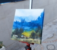 CAMPO AZUL | Pintura de MAYLU GARCIA | Compra arte en Flecha.es