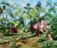 Sendero entre azaleas | Pintura de Paloma Ripollés | Compra arte en Flecha.es