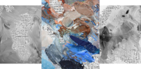 Palimpsest 7EA-1-Triptic | Pintura de Ramonrocav | Compra arte en Flecha.es